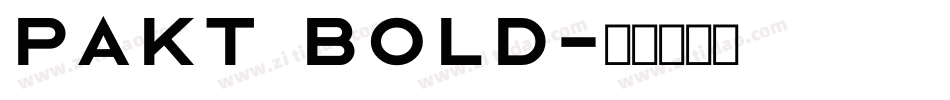 Pakt Bold字体转换